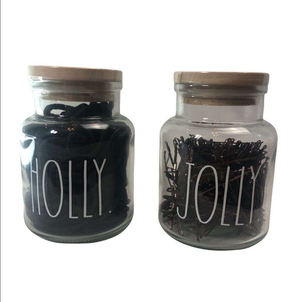 Rae Dunn HOLLY/ JOLLY apothecary jars